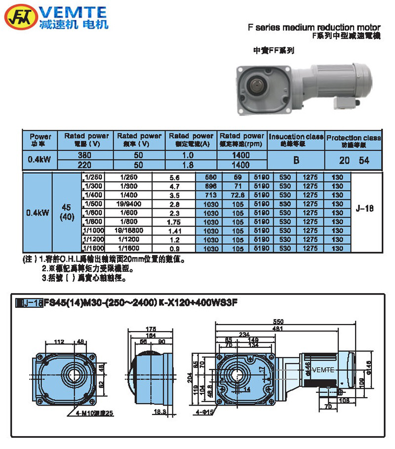 縮框型大速比0.4KW-實(shí)心軸